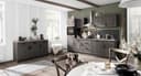 wiho Küchen Unterschrank Erla 150 cm breit mit Kassettenfront | Braun 3