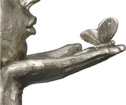 GILDE Dekofigur Skulptur Desire | Silber