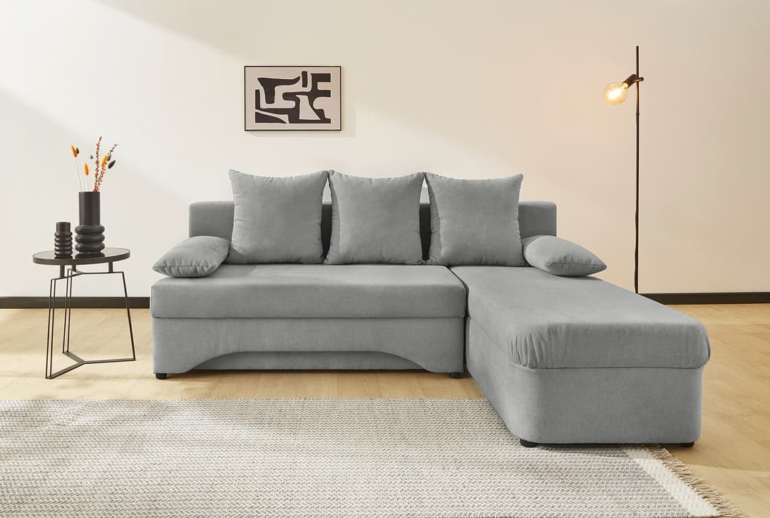 Jockenhöfer Gruppe Ecksofa Polaris L-Form | Grau