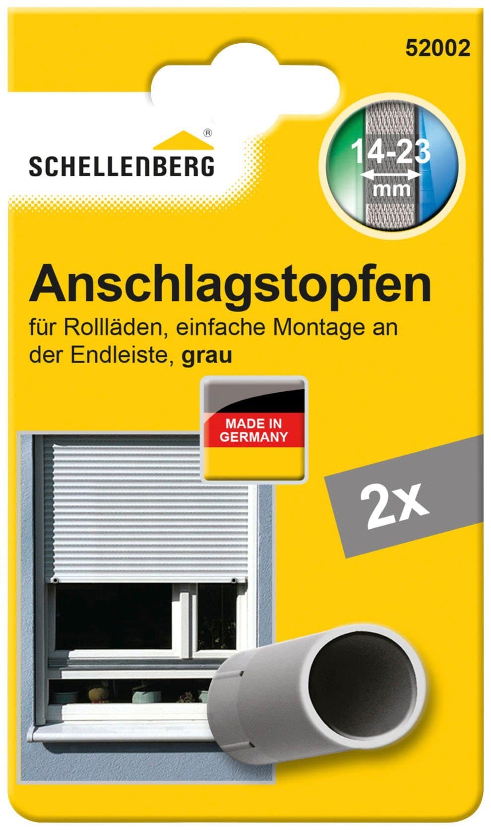 SCHELLENBERG Rollladen-Anschlagstopper | Grau