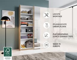 Schlafkontor Schwebetürenschrank Heimo | Holztöne