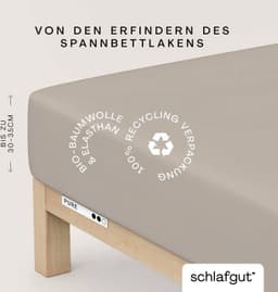 Schlafgut Spannbettlaken PURE | Beige