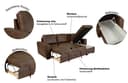 Trends by HG Ecksofa Poll L-Form | Braun 3
