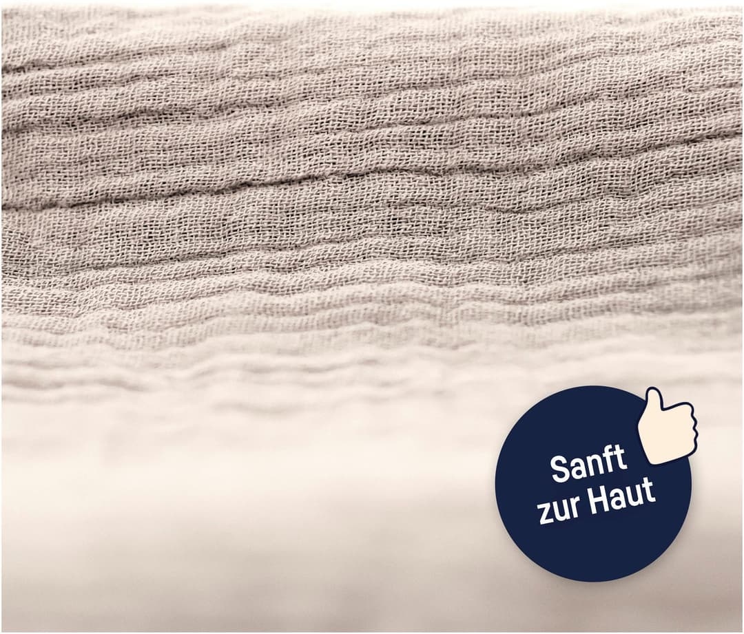 Julius Zöllner Bettnestchen Basic Soft Uni | Grau