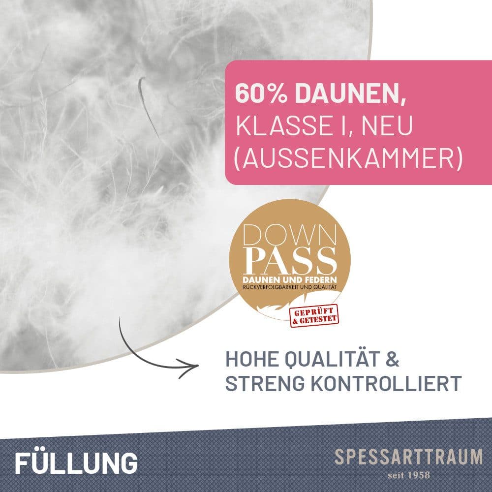 SPESSARTTRAUM 3-Kammer-Kopfkissen | Weiß