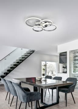 Reality Leuchten CIRES Deckenleuchte | Silber