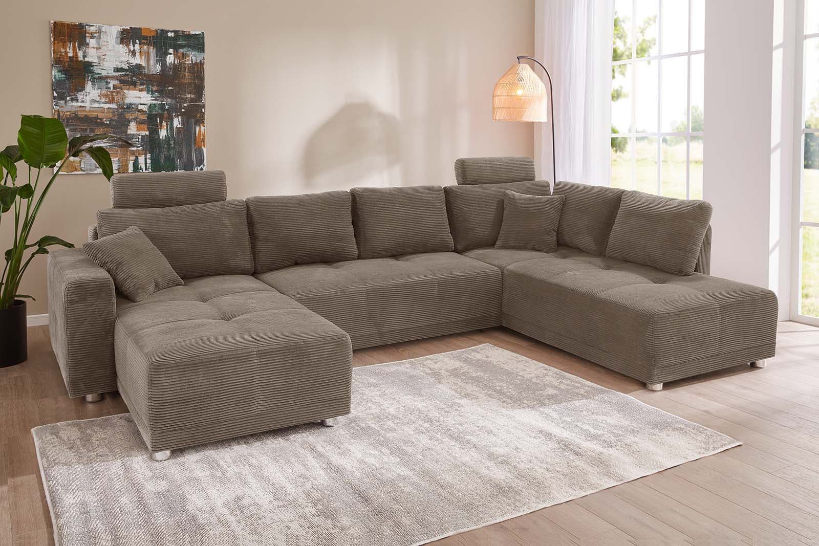 Jockenhöfer Gruppe Wohnlandschaft Orlando U-Form | Braun
