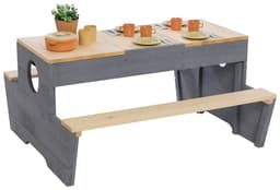 MUDDY BUDDY® Garten-Kindersitzgruppe Creator | Holztöne