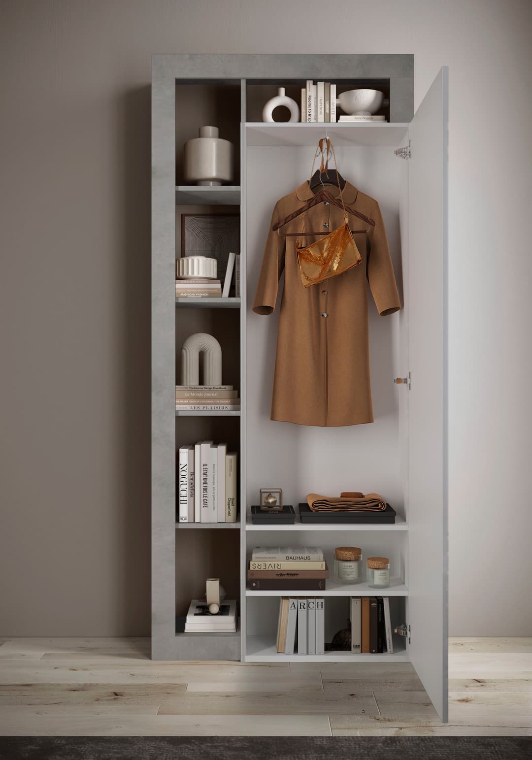 Home affaire Garderobenschrank Hamburg | Weiß