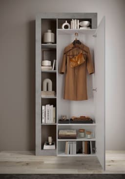 Home affaire Garderobenschrank Hamburg | Weiß