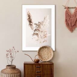 Reinders! Gerahmtes Bild Pampasgras Natur | Beige