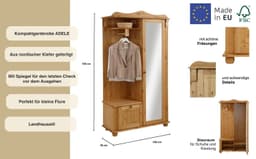 OTTO home Kompaktgarderobe Adele | Holztöne