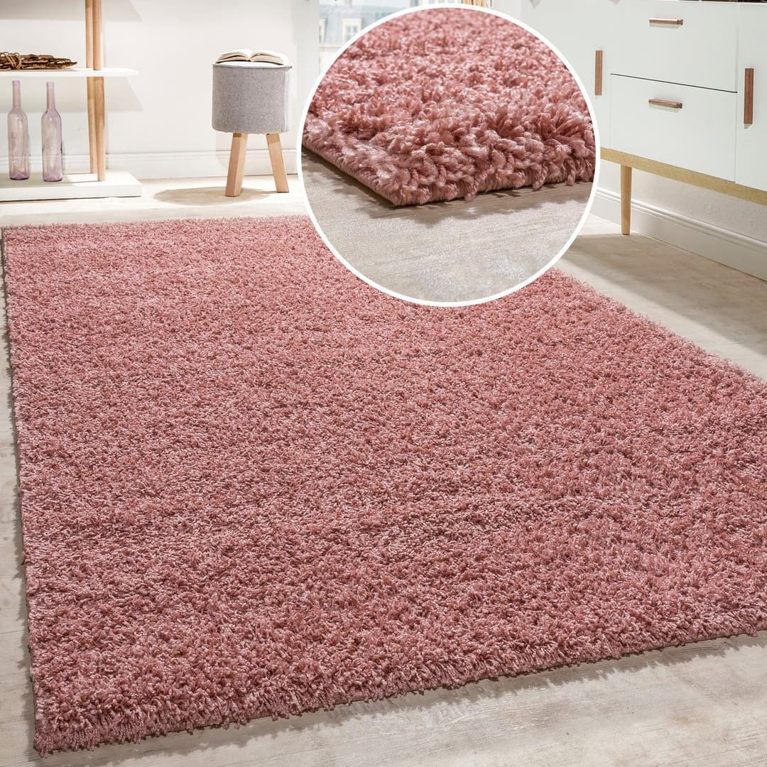 Paco Home Teppich Twister 500 | Rosa
