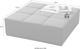 Home affaire Polsterhocker Ancona | Grau