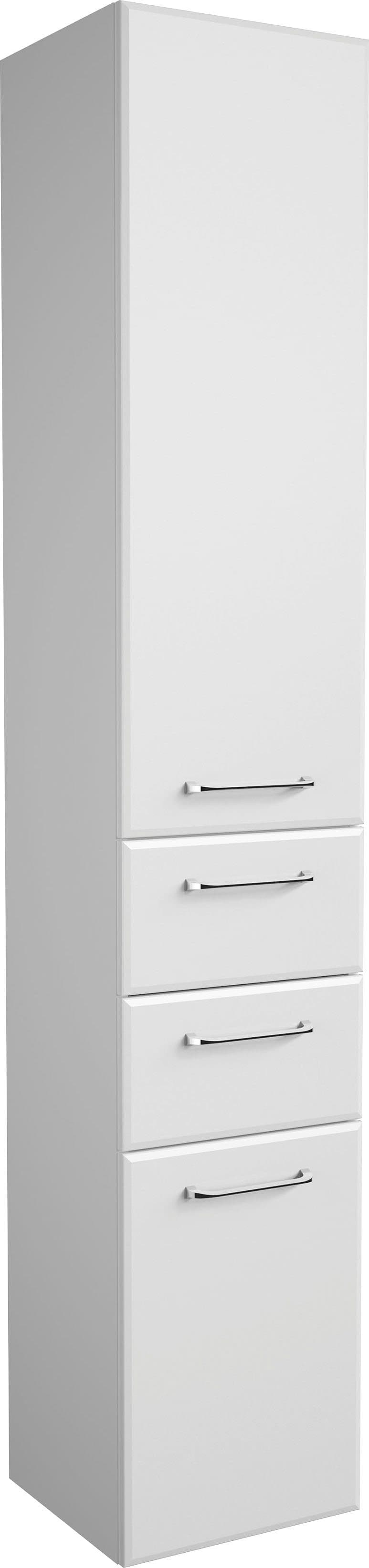 Saphir Hochschrank Quickset | Weiß