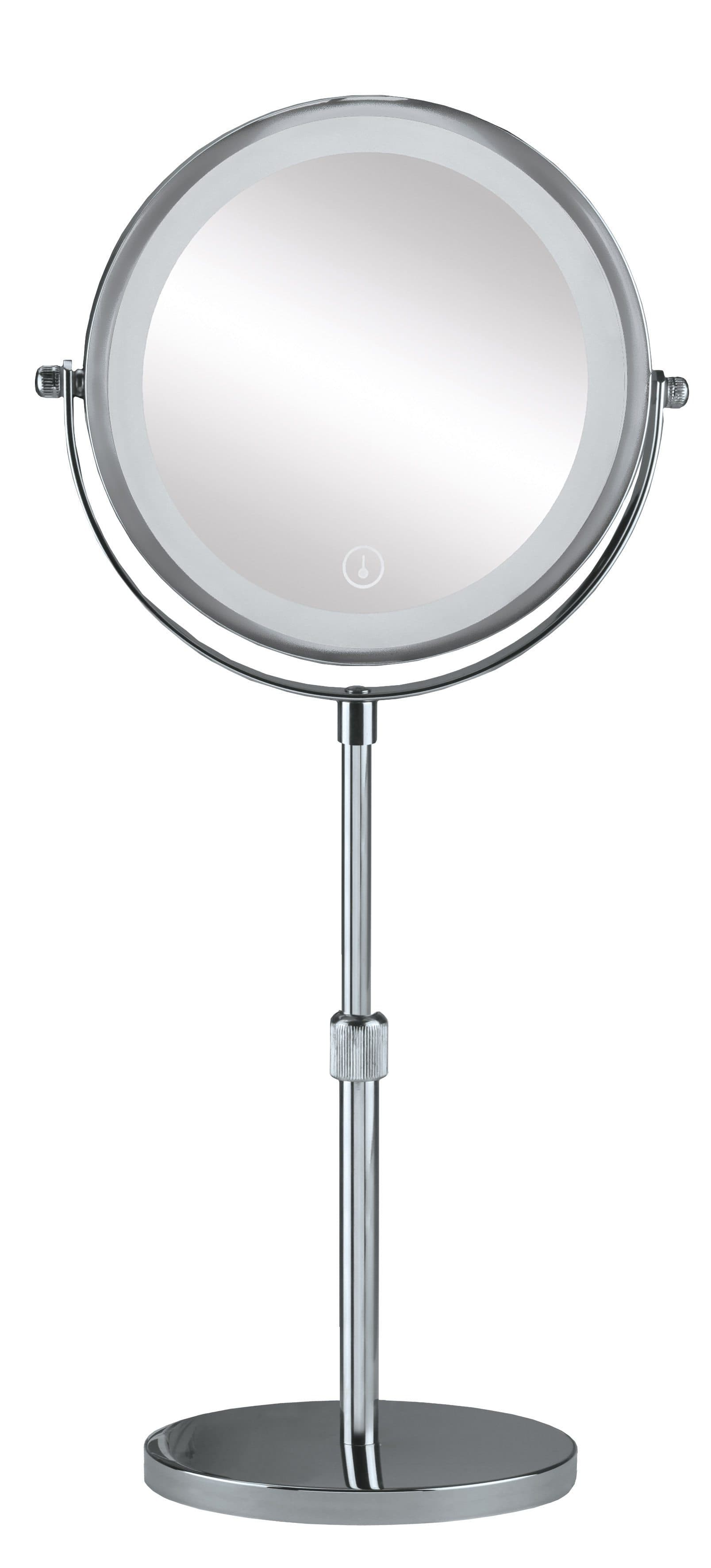 Kleine Wolke LED-Lichtspiegel Level Mirror | Silber