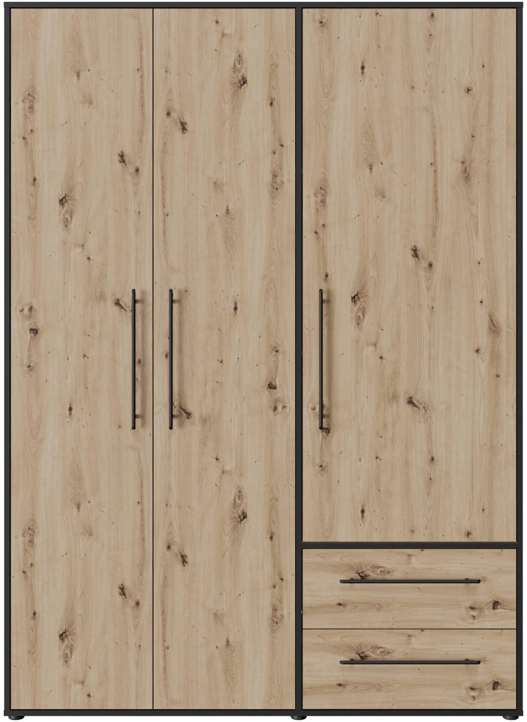 FORTE Mokkaris Kleiderschrank | Holztöne