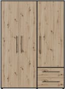 FORTE Mokkaris Kleiderschrank | Holztöne 2