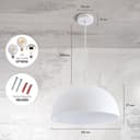 Paco Home Pendelleuchte SAWYER | Weiß 5