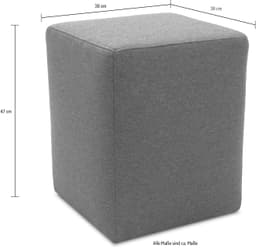 DOMO collection Polsterhocker 700012 | Grün