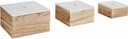 Zeller Present Aufbewahrungsboxen-Set | Holztöne