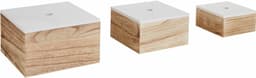 Zeller Present Aufbewahrungsboxen-Set | Holztöne
