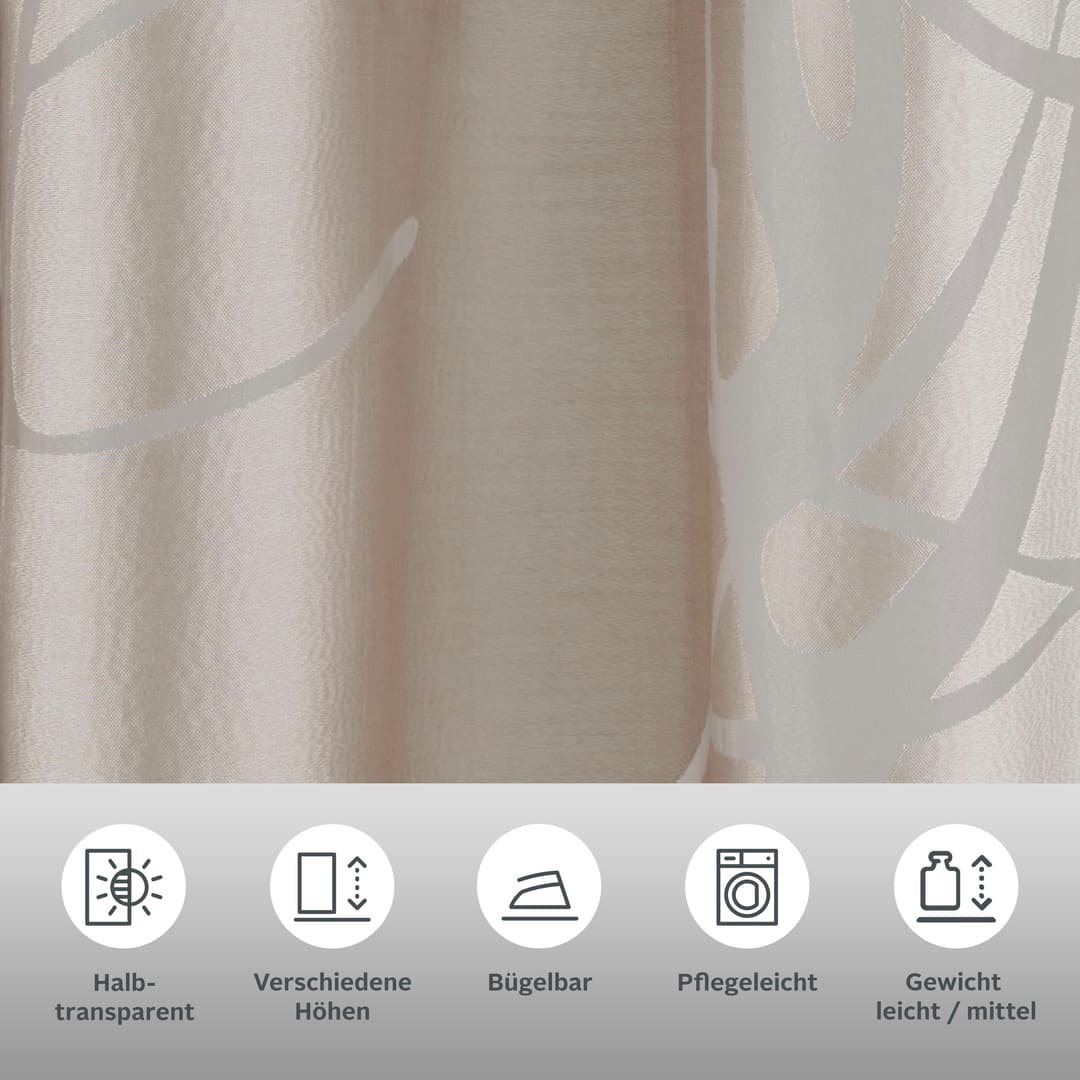 OTTO home Scheibengardine Anna | Beige
