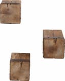 Home affaire Wandregal Holzpfeiler, 3-tlg. | Braun 3