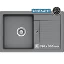 Schock Lima D-100S Granitspüle | Grau