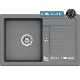 Schock Lima D-100S Granitspüle | Grau