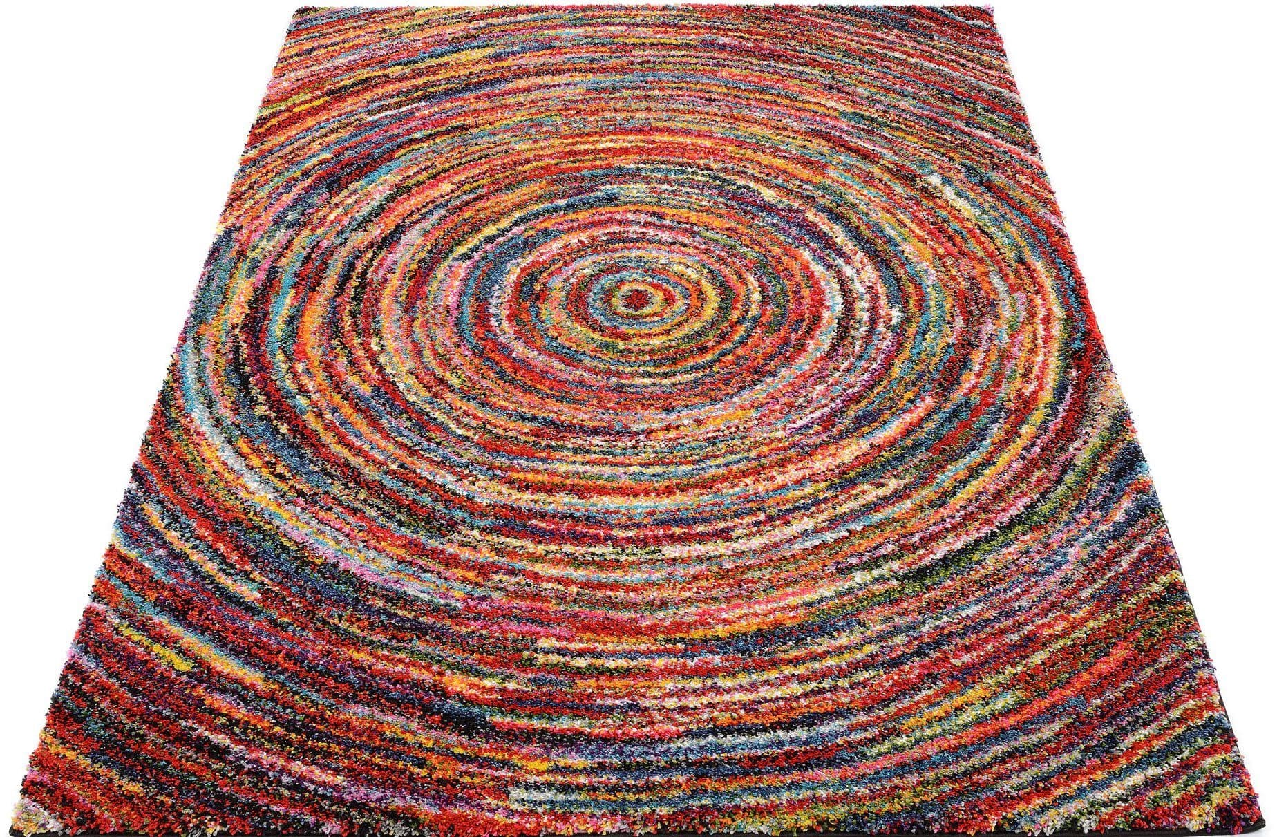 OCI DIE TEPPICHMARKE Hochflor-Teppich Sixteen Round | Mehrfarbig