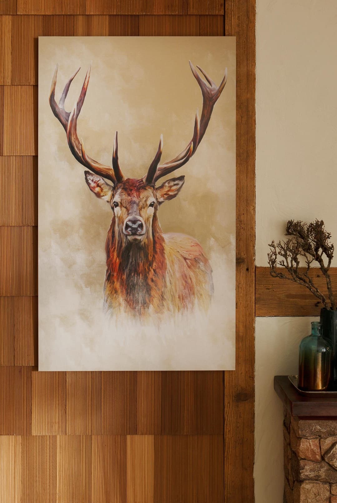 Reinders! Wandbild Hirsch | Braun