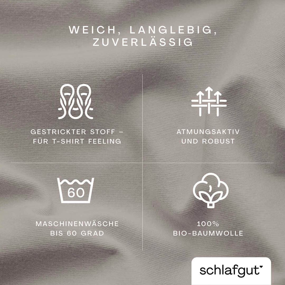 Schlafgut Spannbettlaken CASUAL | Beige