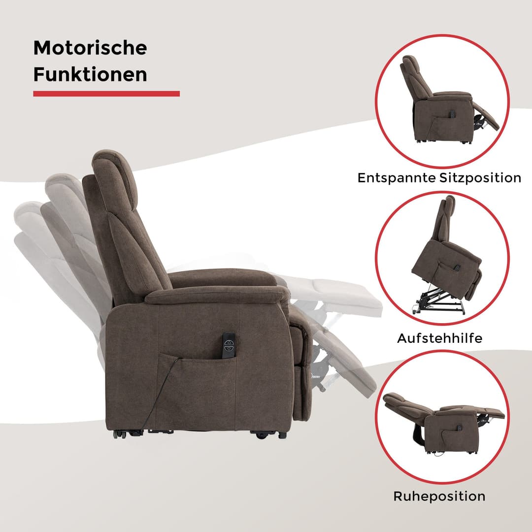 Duo Collection TV-Sessel Toronto XXL | Braun