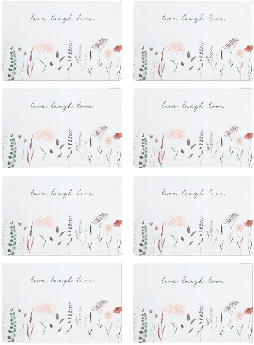 Zeller Present Platzset "Flowers" | Mehrfarbig