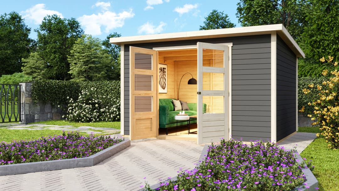 KONIFERA Gartenhaus Sandstedt 5 | Grau