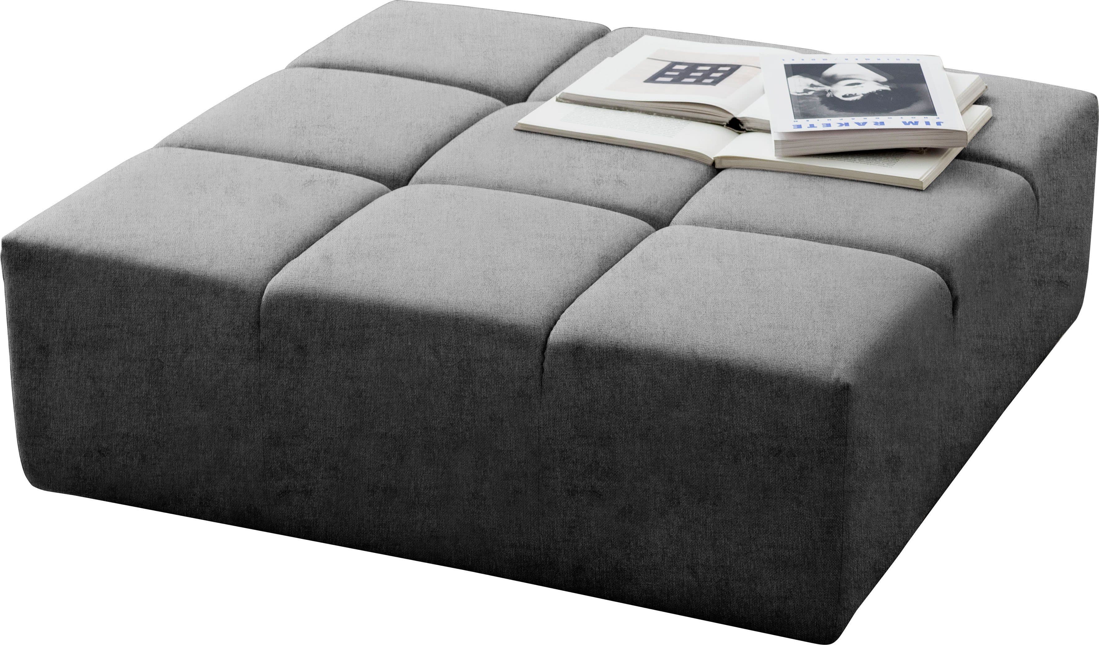 Home affaire Polsterhocker Ancona | Grau