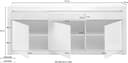 Home affaire Sideboard Carat | Weiß 5