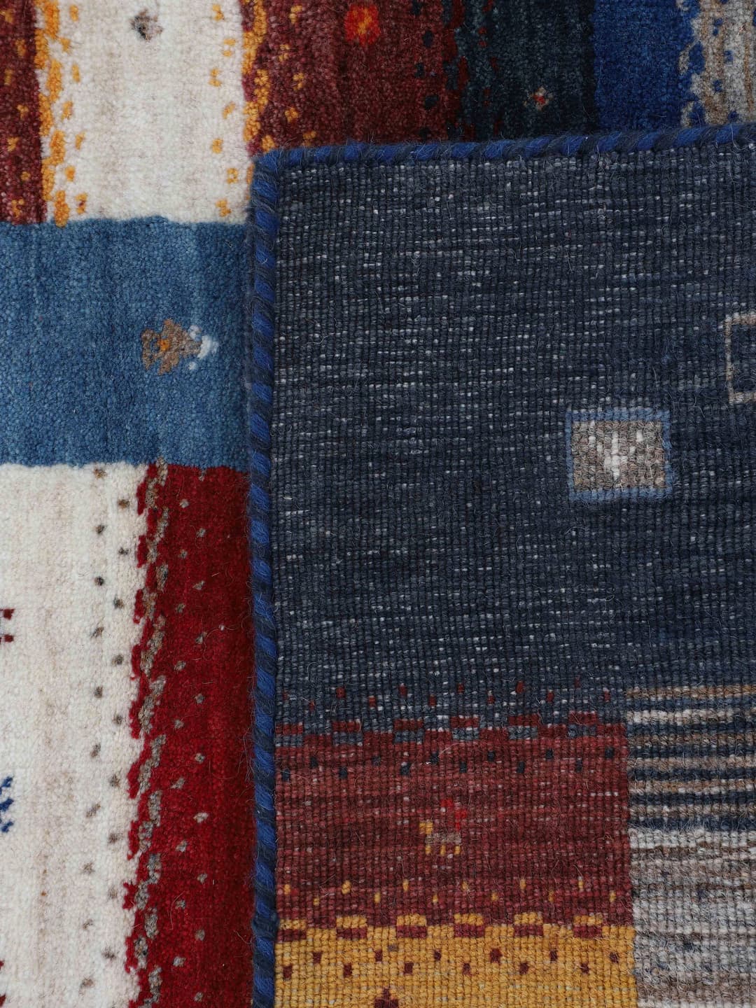 Carpetfine Wollteppich Gabbeh Don | Mehrfarbig