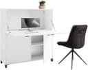 byLIVING Sekretär Montana | Weiß