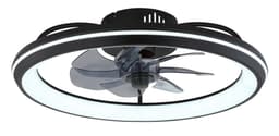 GLOBO LIGHTING CELESTE Deckenleuchte mit Ventilator | Schwarz