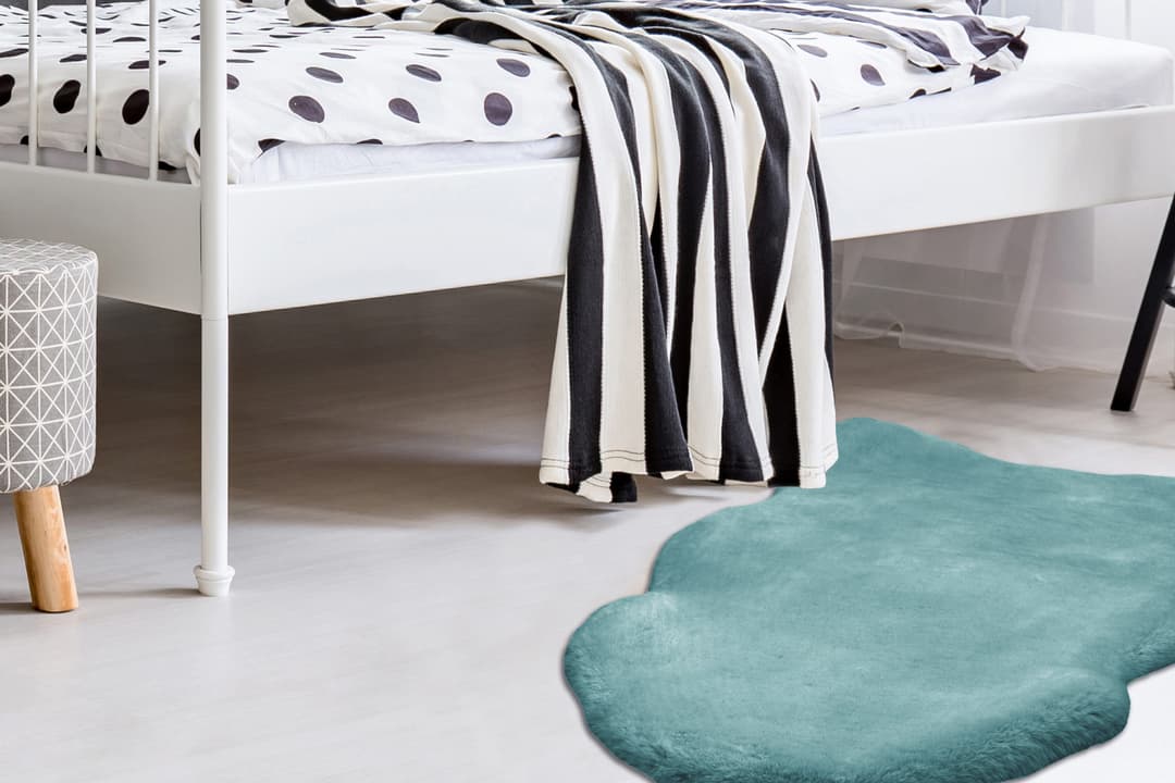 Arte Espina Fellteppich Rabbit 200 | Türkis