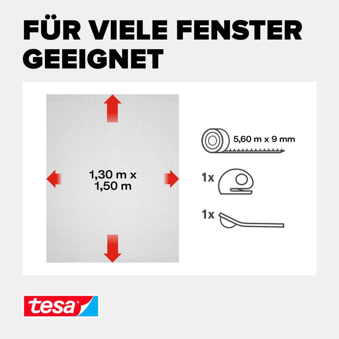 tesa Insect Stop Comfort Fliegengitter | Schwarz