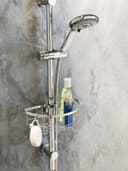 WENKO Duschablage Duschstangencaddy Floresta Rund | Silber 2