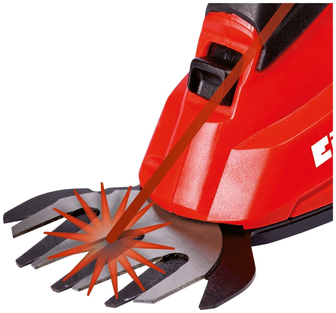 Einhell Akku-Gras- und Strauchscherenset GC-CG 18 Li-Solo | Rot