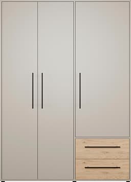 FORTE Kleiderschrank Mokkaris | Holztöne