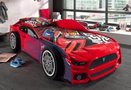 Vipack Autobett Sport-Wagen Optik | Rot