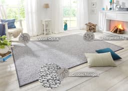 HANSE Home Teppich Wolly 2 | Grau