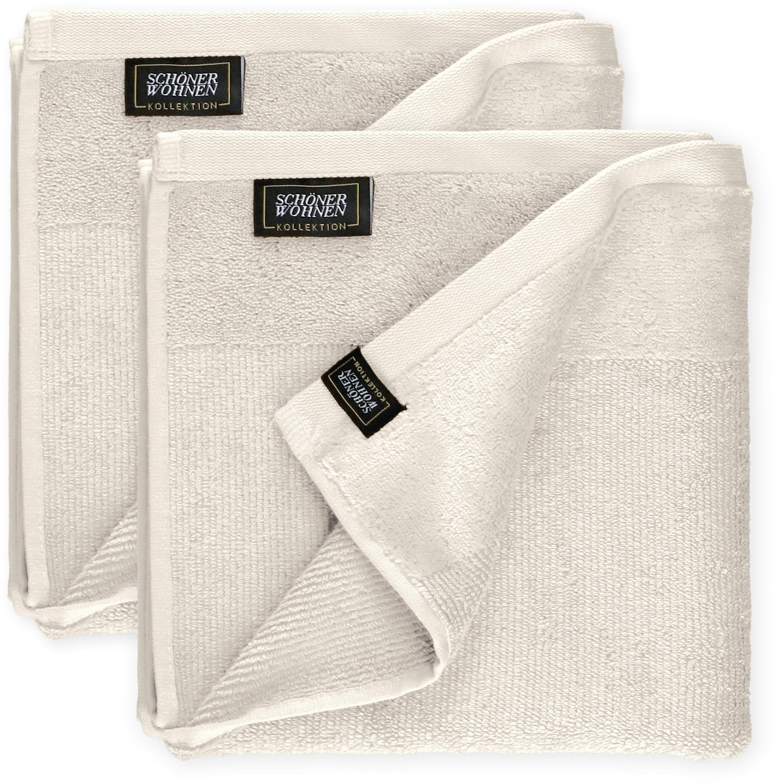SCHÖNER WOHNEN-Kollektion Handtücher Sense | Beige