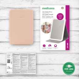 medisana LED-Lichtspiegel CM 400 | Rosa
